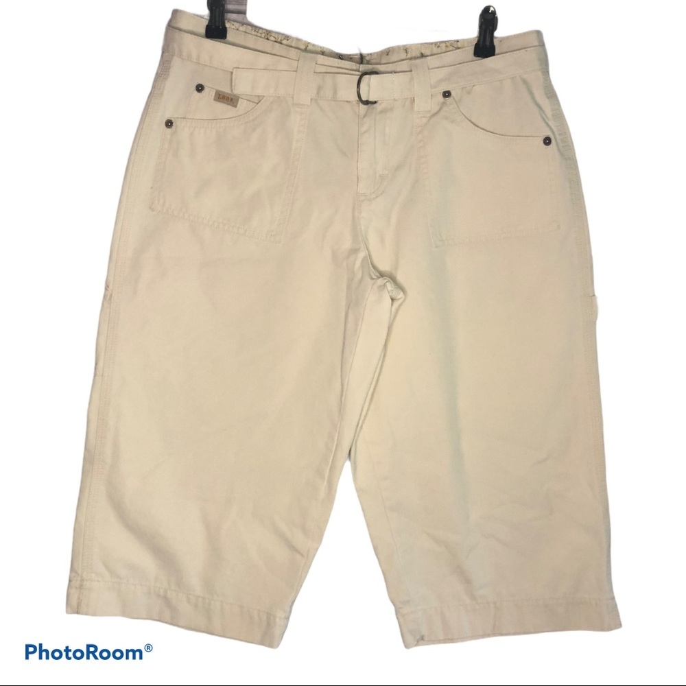 Lee Capri belted carpenter pants- size 12P